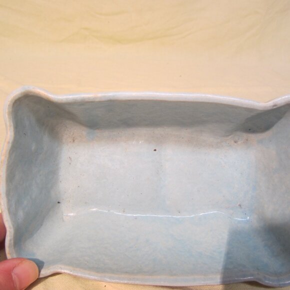 VTG COOKSON #625 CERAMIC BASKET WEAVE PLANTER - Picture 5 of 6